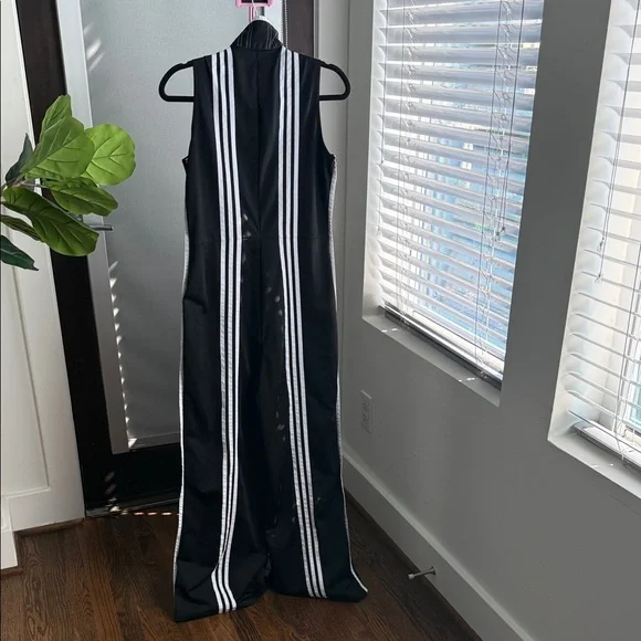 adidas Black and White Striped Jumpsuit - Picture 3 of 5